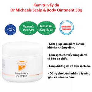 Kem trị vảy da Dr Michaels Scalp & Body Ointment 50g