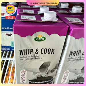 Kem tươi Whip and Cook Arla 1L