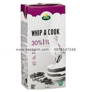 Kem tươi Whip and Cook Arla 1L