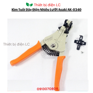 Kềm tuốt dây điện tự động Asaki AK-0340