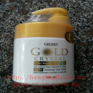 Kem ủ tóc Cruset Gold Crystal 500ml