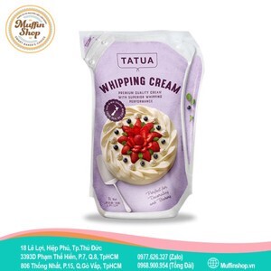 Kem whipping cream tatua túi 1 lít