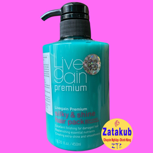 Kem xả hấp dinh dưỡng giữ màu phục hồi tóc nước hoa Silky & Shine Conditioner Livegain - 450ml