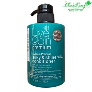 Kem xả hấp dinh dưỡng giữ màu phục hồi tóc nước hoa Silky & Shine Conditioner Livegain - 450ml