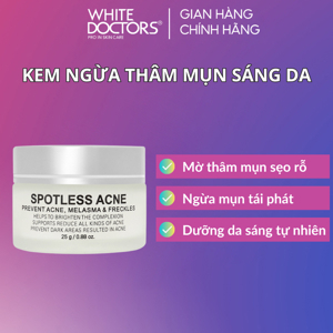 Kem xóa mờ vết thâm mụn, làm trắng da White Doctors Spotless Acne - 25ml