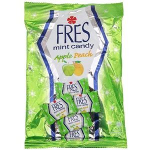 Kẹo bạc hà vị táo và đào Fres gói 150g