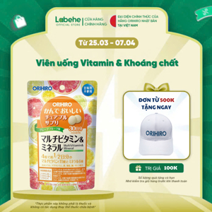 Kẹo bổ sung Vitamin tổng hợp và khoáng chất Orihiro - 120 viên