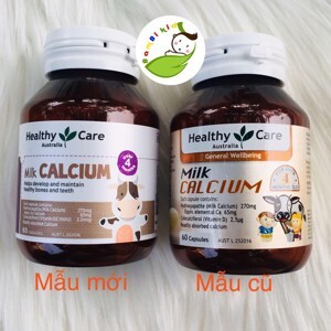 Kẹo Canxi Sữa Cho Bé – Calcium Milk Healthy Care 60 Viên