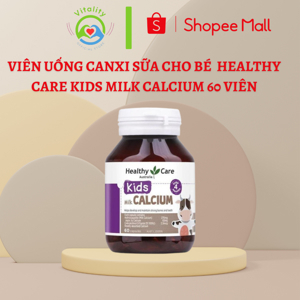 Kẹo Canxi Sữa Cho Bé – Calcium Milk Healthy Care 60 Viên