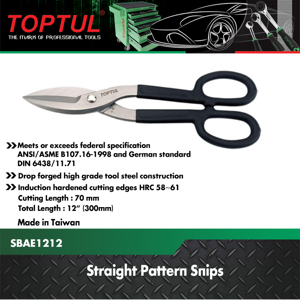 Kéo cắt kim loại Toptul SBAE1212