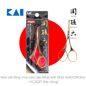 Kéo cắt lông mũi Nhật Kai Seki Magoroku HC3537