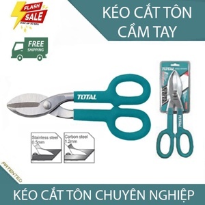 Kéo cắt tole nhỏ Total THT524101 10"