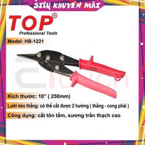 Kéo cắt tôn lưỡi cong phải Top HB-1221