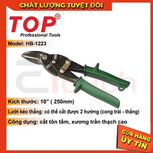 Kéo cắt tôn lưỡi cong trái Top HB-1223