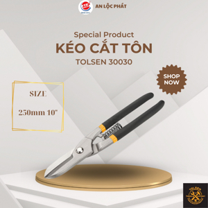 Kéo cắt tôn màu đen Tolsen 30030