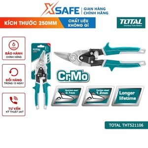 Kéo cắt tôn mũi cong trái Total THT521106 (10")