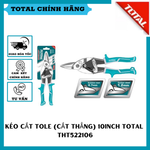 Kéo cắt tôn mũi thẳng Total THT522106 10"