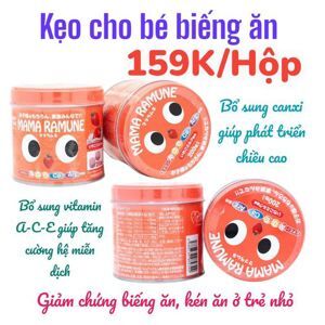 Kẹo cho trẻ biếng ăn Mama Ramune - 200 viên