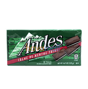 Kẹo Chocolate Andes nhân bạc hà - 132g