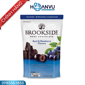 Kẹo chocolate đen Brookside nhân quả Việt quất Acai & Blueberry 907g