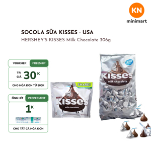 Kẹo Chocolate Hershey Kisses - 1.58kg