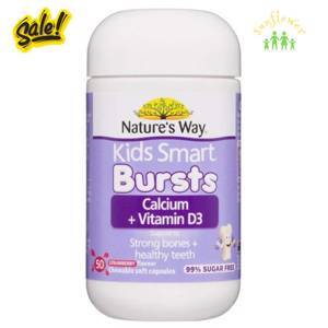 Kẹo dẻo bổ sung canxi Nature’s Way Kids Smart Calcium + Vitamin D3 50 viên