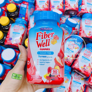 Kẹo dẻo bổ sung chất xơ Fiber Well Vitafusion - 90 viên