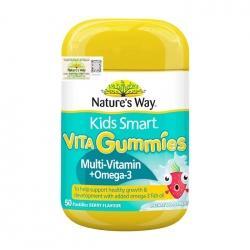 Kẹo dẻo bổ sung Omega 3 cho trẻ em Nature”s Way Kids Smart Vita Gummies Multi + Omega - 50 viên