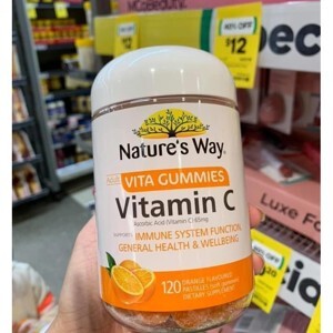 Kẹo dẻo bổ sung vitamin Nature’s Way Vita Gummies Vitamin C + Zinc 120 viên