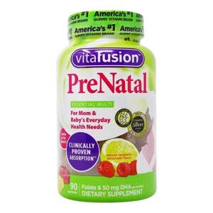 Kẹo dẻo cho phụ nữ mang thai Gummy Vitafusion PreNatal bổ sung DHA và khoáng chất - 90 viên