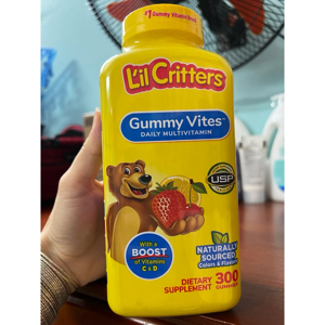 Kẹo dẻo cho trẻ biếng ăn Lil Critters Gummy Vites - 300 viên