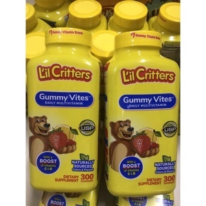 Kẹo dẻo cho trẻ biếng ăn Lil Critters Gummy Vites - 300 viên