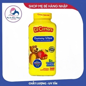 Kẹo dẻo cho trẻ biếng ăn Lil Critters Gummy Vites - 300 viên