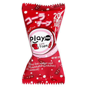 Kẹo dẻo cuộn vị cola Play More gói 21g