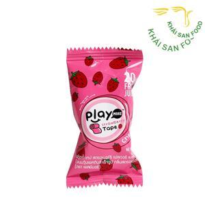 Kẹo dẻo cuộn vị dâu Play More gói 21g
