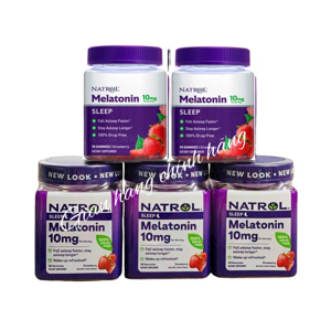 Kẹo dẻo giúp ngủ ngon Natrol Gummies Melatonin 5mg 90 viên