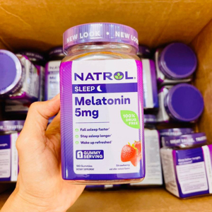 Kẹo dẻo giúp ngủ ngon Natrol Gummies Melatonin 5mg 90 viên
