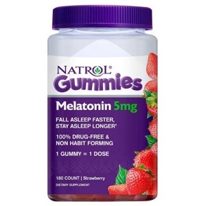 Kẹo dẻo giúp ngủ ngon Natrol Gummies Melatonin 5mg 180 viên