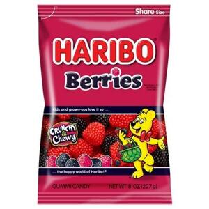 Kẹo dẻo Haribo Berries vị mâm xôi Đức 200g