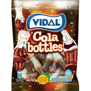 Kẹo dẻo hình chai cola Vidal Cola Bottles gói 100g