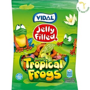 Kẹo dẻo hình con ếch nhân thạch Vidal gói 100g