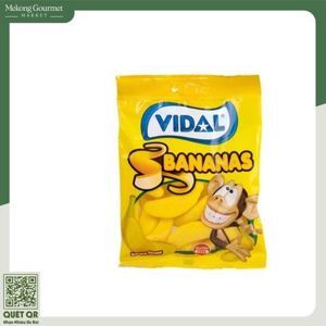 Kẹo dẻo hình quả chuối Vidal gói 100g