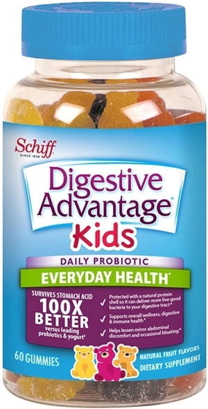 Kẹo dẻo hỗ trợ tiêu hóa Schiff Digestive Advantage Probiotic