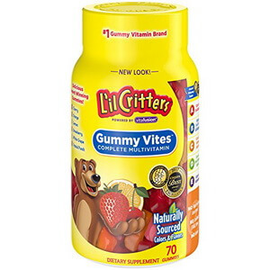 Kẹo dẻo L’il Critters Gummy Vites Mỹ – 70 viên (Từ 2 tuổi trở lên)