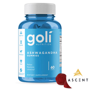 Kẹo dẻo nhân sâm Goli Ashwagandha Gummies 60 viên