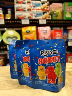 Kẹo dẻo Play More Robot gói 48g