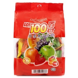 Kẹo dẻo tổng hợp trái cây lot 100 gói 150gr