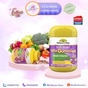 Kẹo dẻo Vita Gummies bổ sung Multi-Vitamin + Rau quả - 60 viên