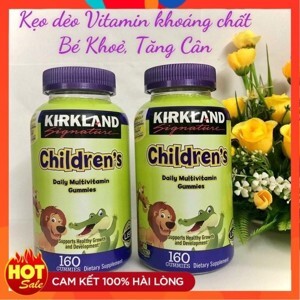 Kẹo dẻo Vitamin Kirkland Signature Children’s Complete Multivitamin Gummies 160 viên (2 tuổi+)