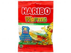 Kẹo dẻo Worms hiệu Haribo 80g